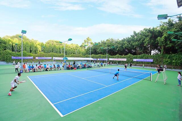 Quy trình thi công sân Tennis tiêu chuẩn, bền đẹp chất lượng cao