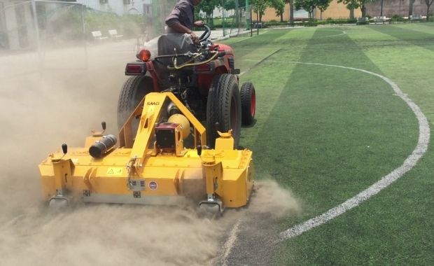Làm tơi hỗn hợp cát và hạt cao su