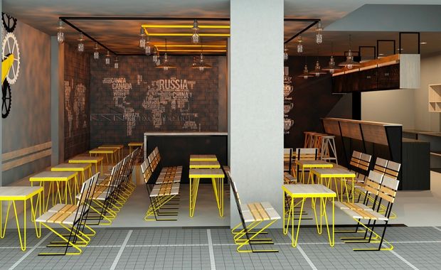 Industrial – Quán café cá tính mạnh mẽ