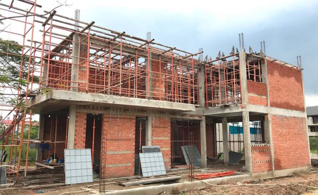 Các hạng mục thi công xây nhà phần thô nhà phố
