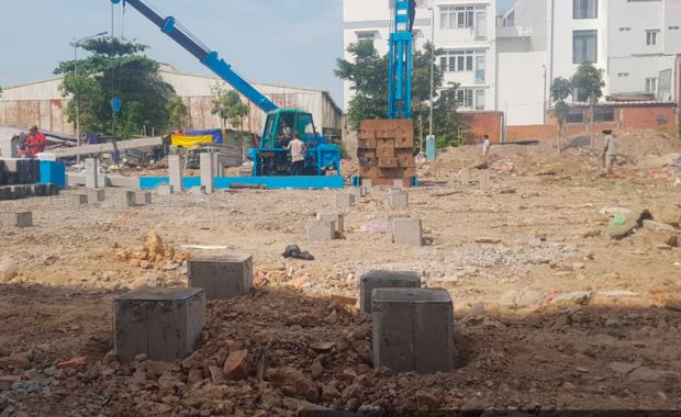 Quy trình thi công ép cọc bê tông nhà phố đạt hiệu quả cao