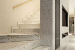 Bảng giá thi công cầu thang đá mài granito