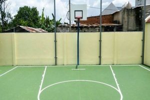 The construction process of the soccer field outside the match meets 2026 standards