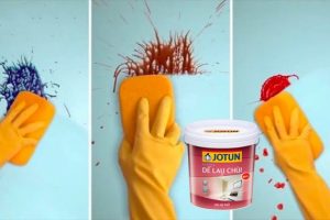 Sơn Jotun Lau Chùi Hiệu Quả, Bề Mặt Luôn Sạch Sẽ