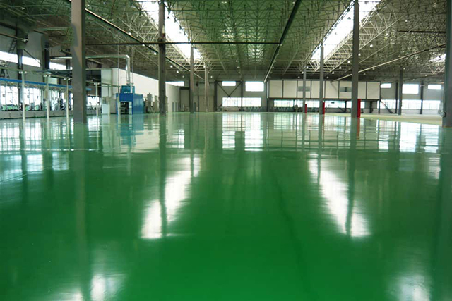 Nền nhà xưởng thi công sơn epoxy gốc nước