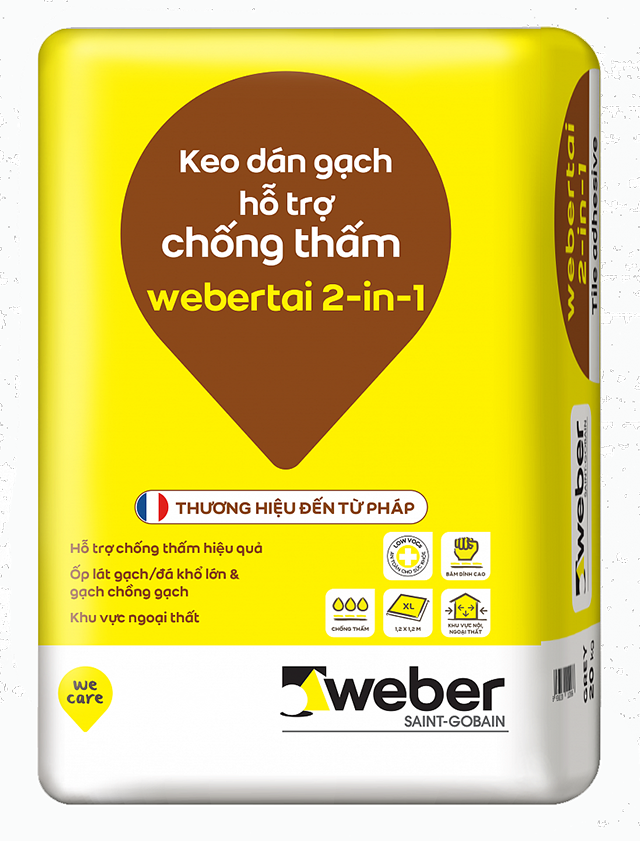 Keo dán đá Webertai 2in1