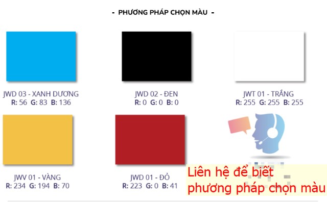 Phương pháp chọn màu sơn giao thông Joway