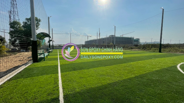 Hoàn thiện công trình và bảo dưỡng sau thi công sân cỏ nhân tạo Nha Trang