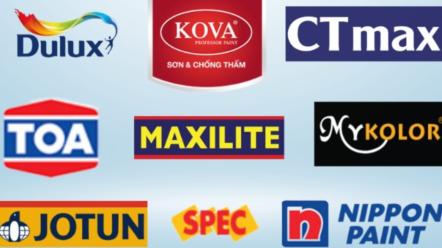 Các thương hiệu phổ biến bán thùng sơn 5 lít