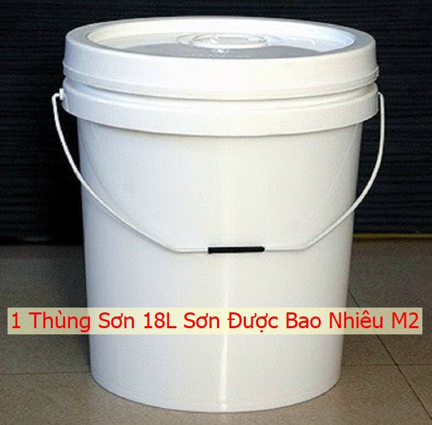 1 Thùng Sơn 18L Sơn Được Bao Nhiêu M2?