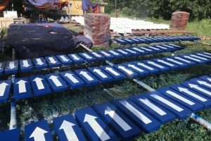 Sản xuất, thi công trụ đảo giao thông vòng xoay theo yêu cầu