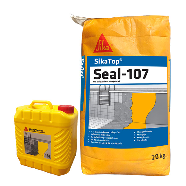 Chống thấm Sika 107 cho tường trong nhà và ngoài trời