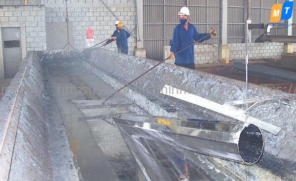 Quy trình mạ kẽm nhúng nóng đạt tiêu chuẩn kỹ thuật