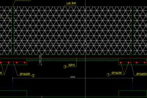 Hướng dẫn thiết kế chi tiết bản vẽ CAD hàng rào lưới thép b40