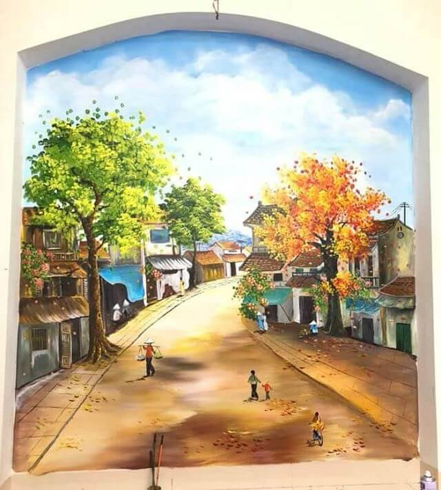 Các mẫu tranh vẽ tường 3D đẹp mang lại cảm giác chân thực