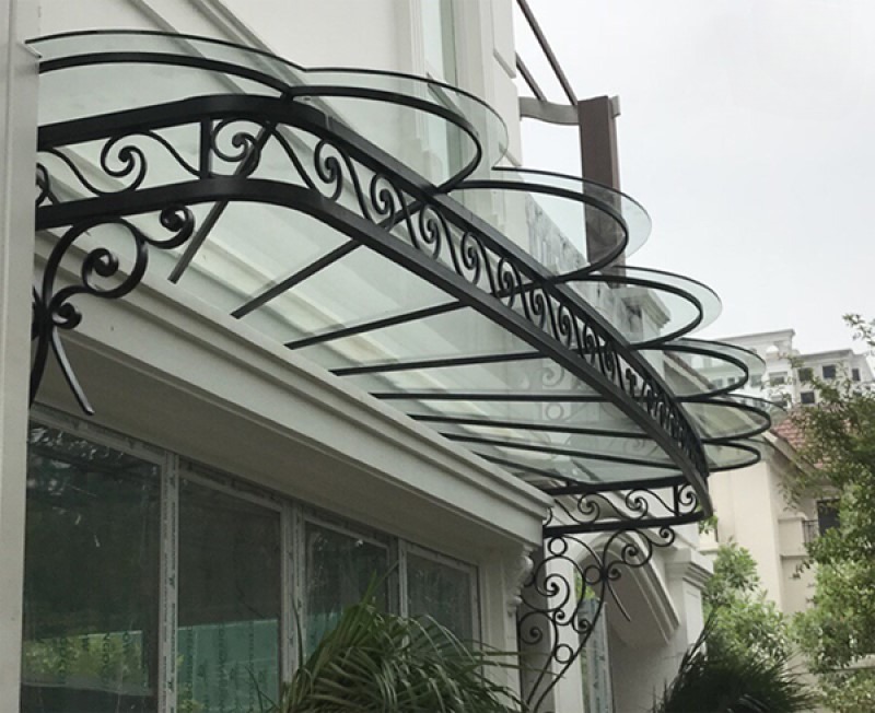 Mẫu Mái Canopy Kính Hiện Đại