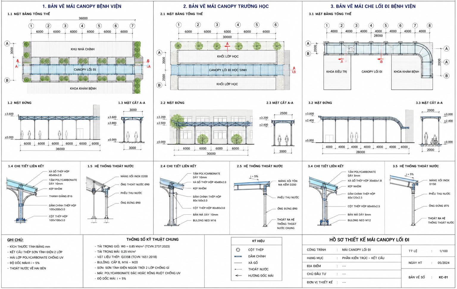 Bản Vẽ Mái Canopy Lối Đi Trong Thiết Kế Kỹ Thuật