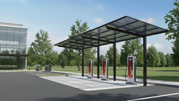 Mái Canopy Trạm Sạc Xe Điện Là Gì?