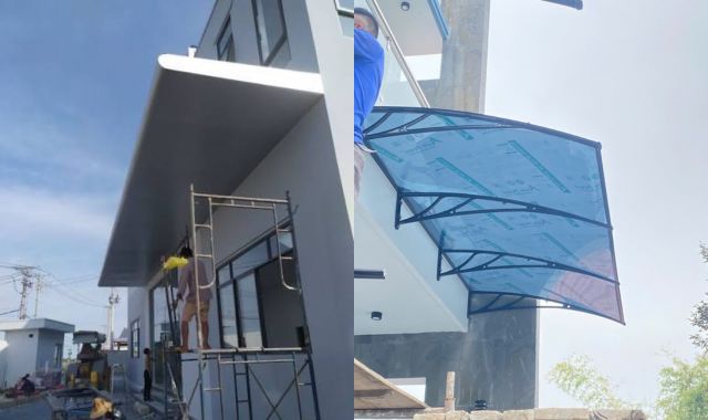 Quá trình thi công mái canopy cần tuân thủ nghiêm ngặt các tiêu chuẩn an toàn